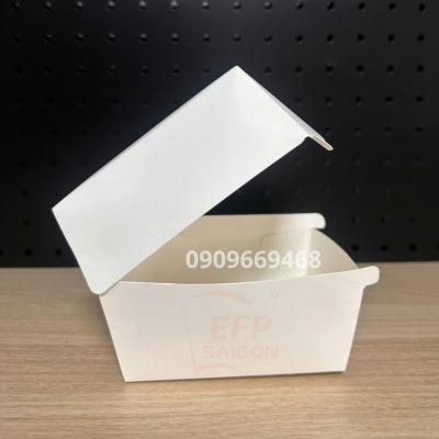 HỘP GIẤY TRẮNG ĐỰNG HAMBURGER-BÁNH BAO